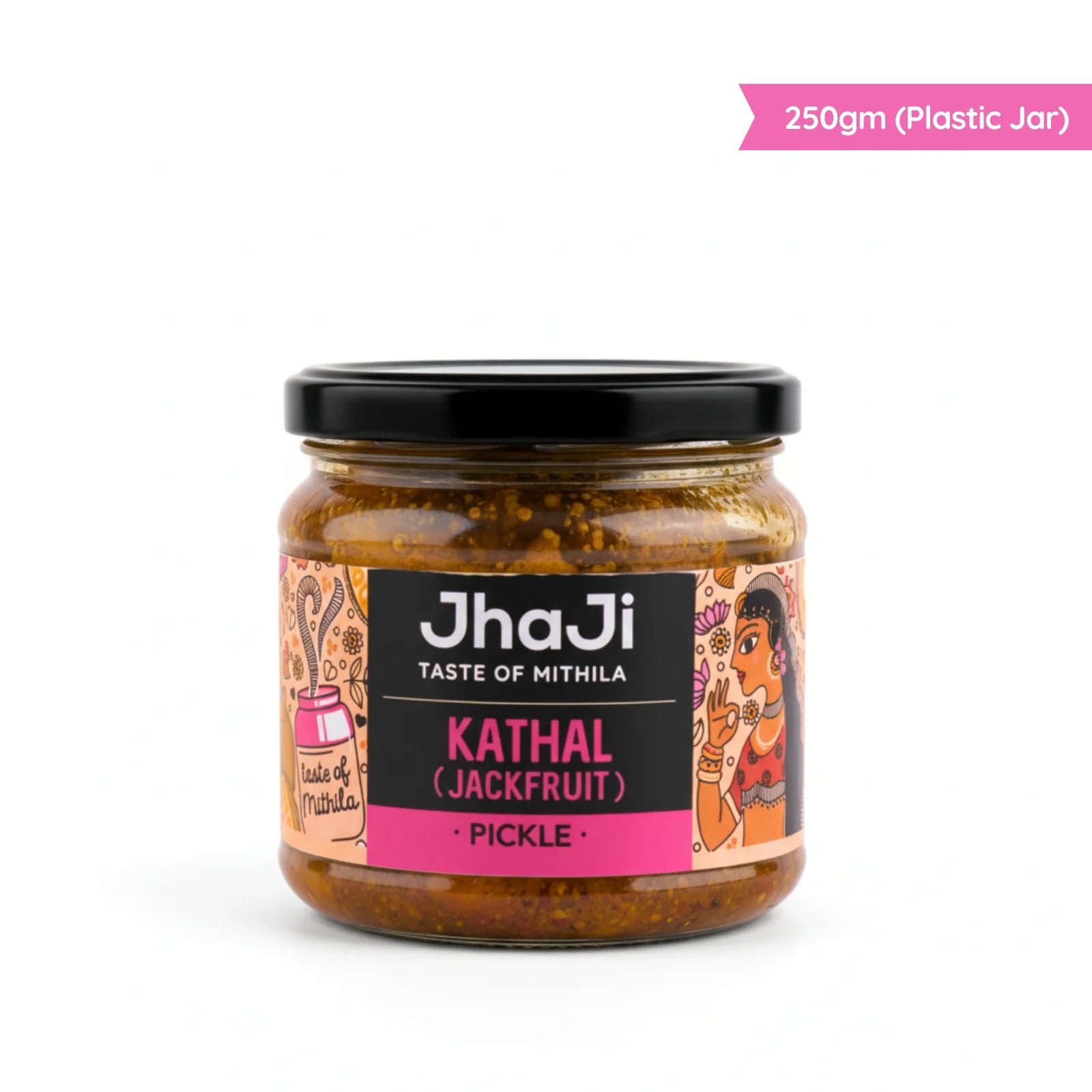 JhaJi Store kathal jackfruit achar bestseller in 250g plastic jar