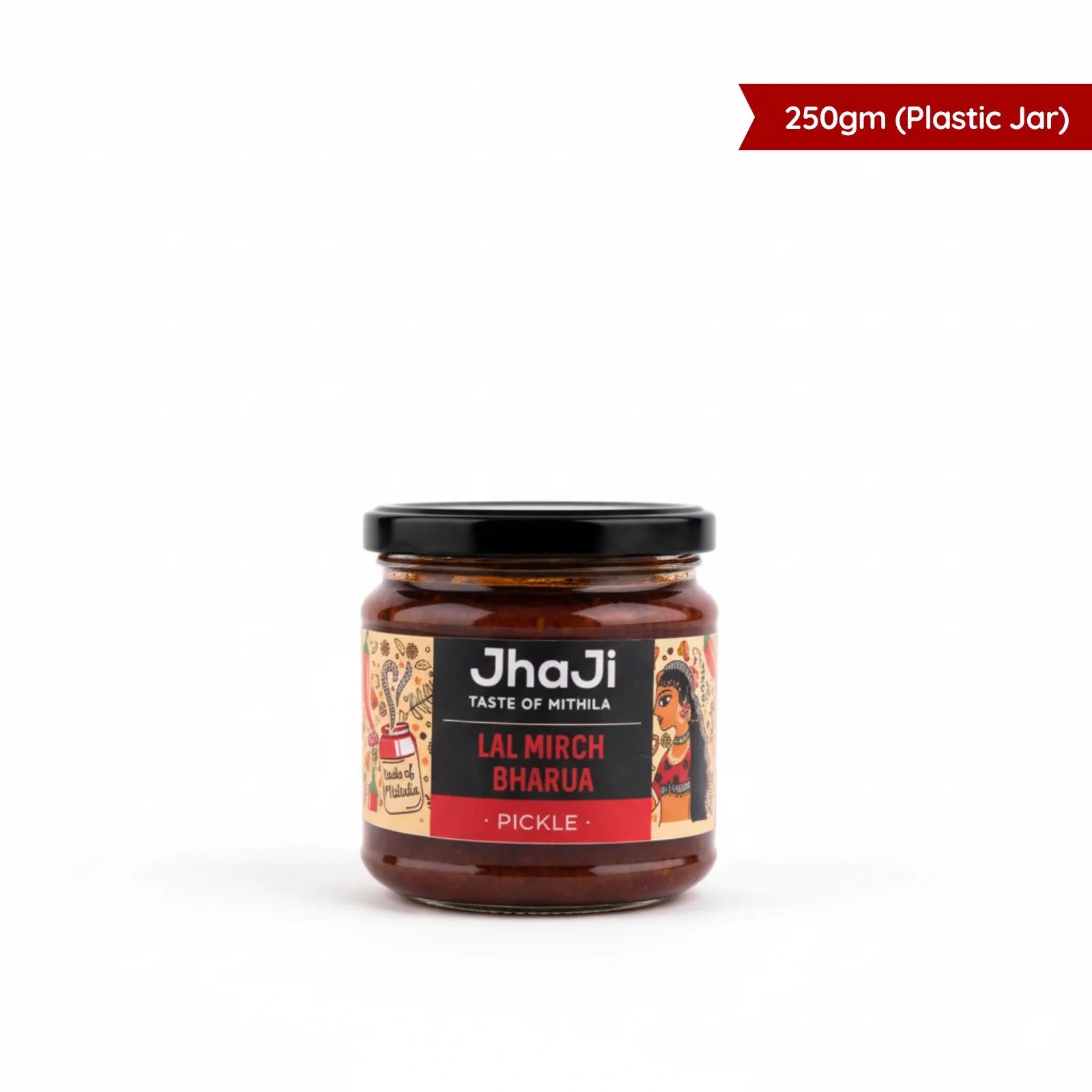 JhaJi Store lal mirch achar bestseller in 250g plastic jar
