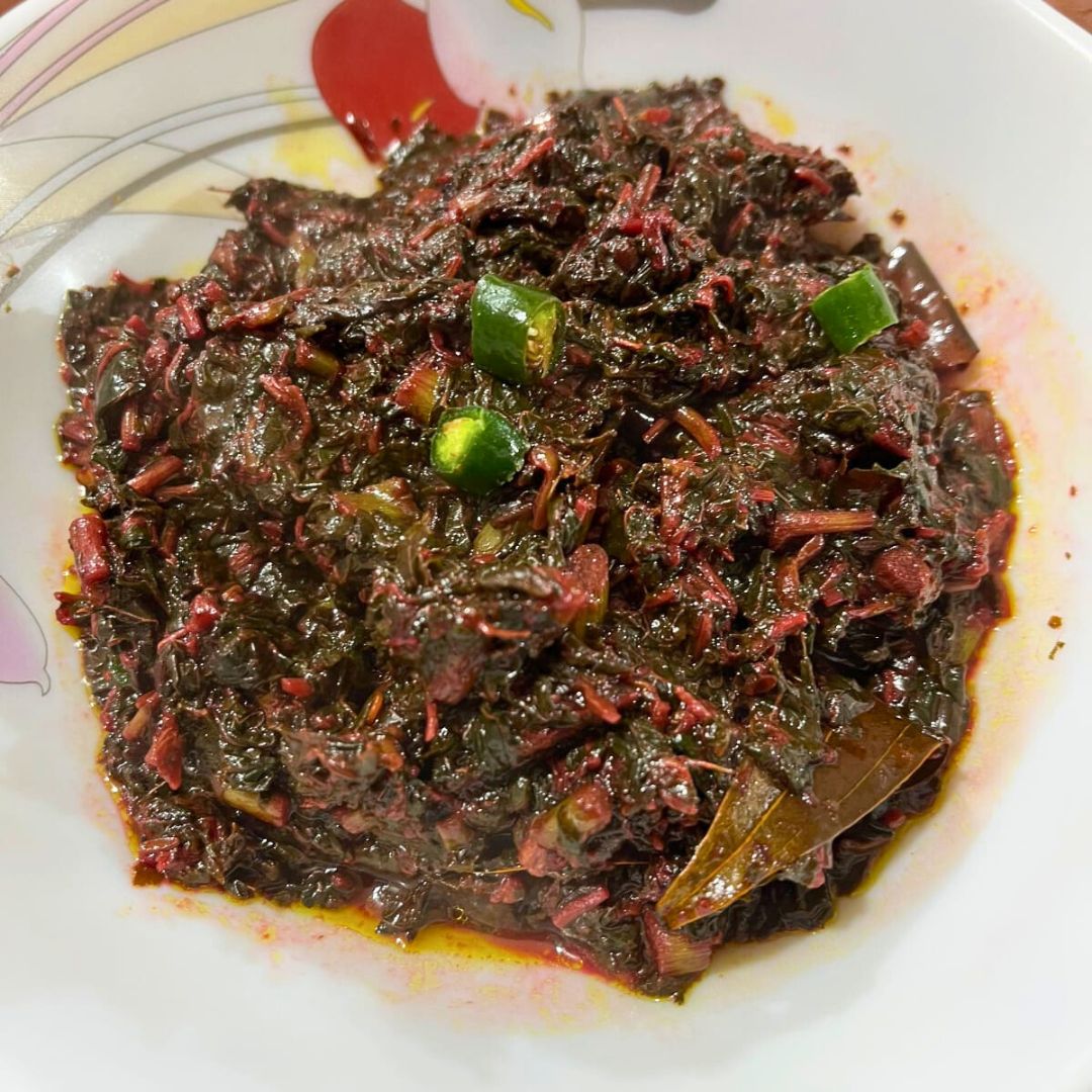 Red Saag – A Winter Special Made with Red Spinach