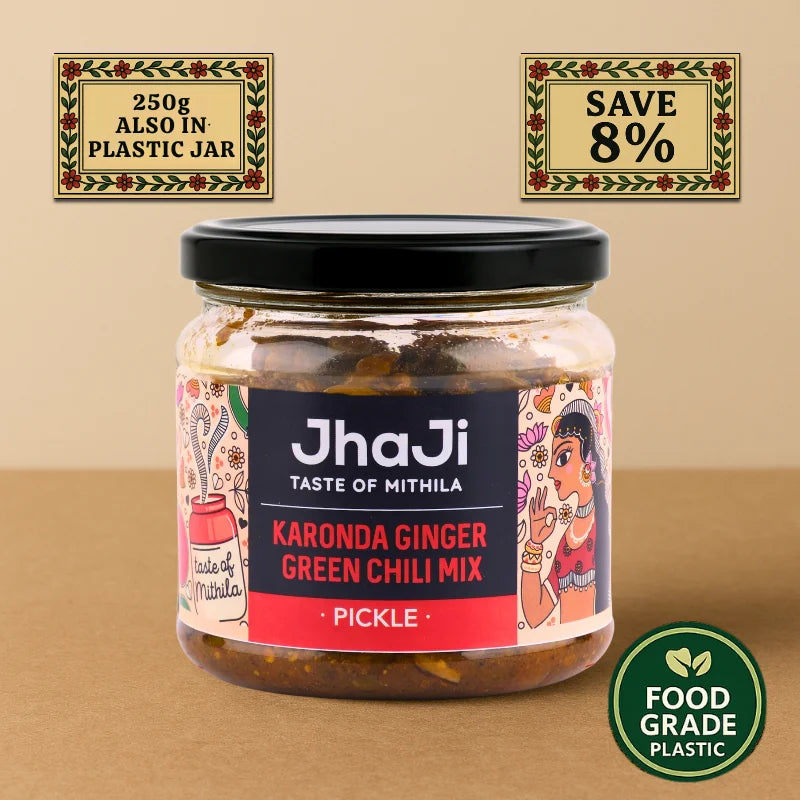 Karonda Ginger Green Chili Mix Pickle | करोंदा अदरक हरी मिर्च का अचार