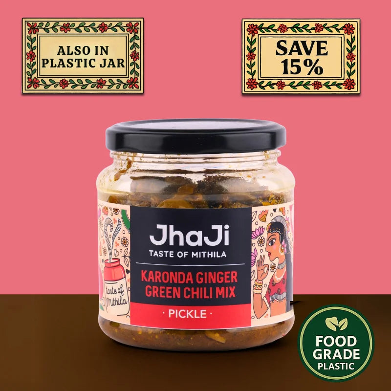 Karonda Ginger Green Chili Mix Pickle | करोंदा अदरक हरी मिर्च का अचार
