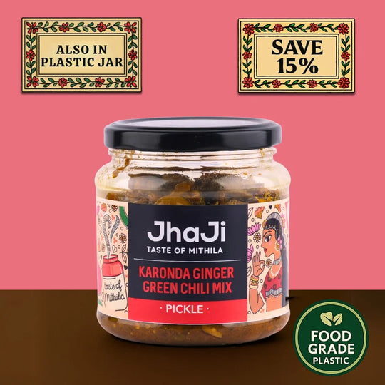 Karonda Ginger Green Chili Mix Pickle | करोंदा अदरक हरी मिर्च का अचार