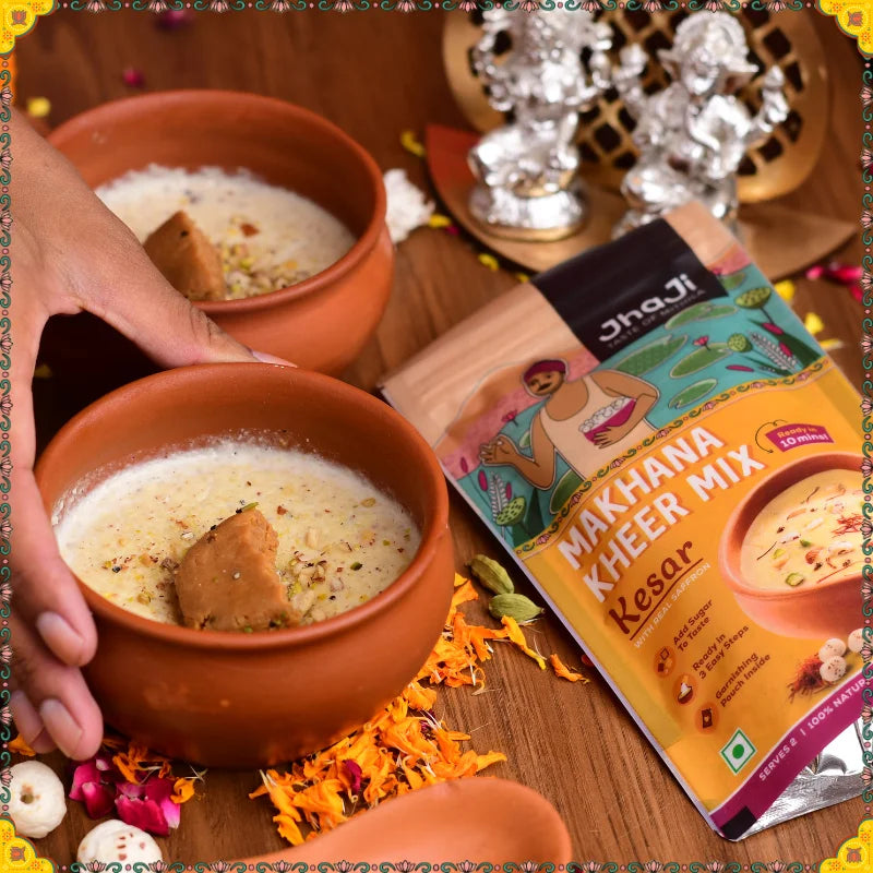 Desi Delight Duo: Lal Mirch Bharua Pickle & Instant Makhana Kheer Mix