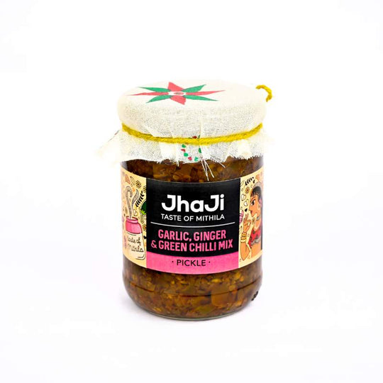 Garlic, Ginger, Chilli Mix Pickle | Lahsun Adrak Mirch Ka Achar 250g