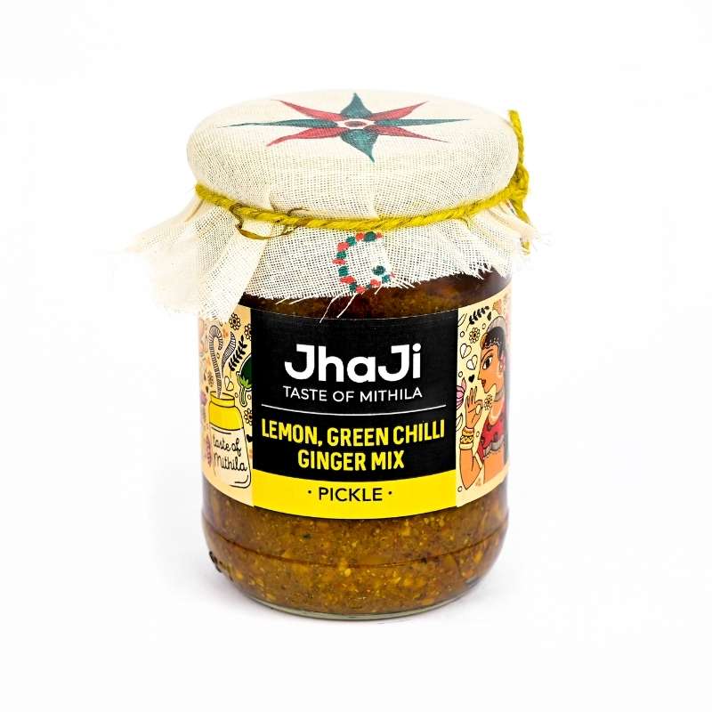 Lemon, Ginger, Chilli Mix Pickle 250g | Neembu Adrak Mirch ka Khatta Achar