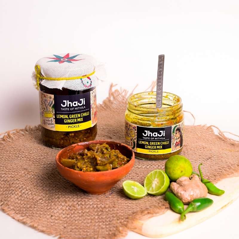 Lemon, Ginger, Chilli Mix Pickle 250g | Neembu Adrak Mirch ka Khatta Achar