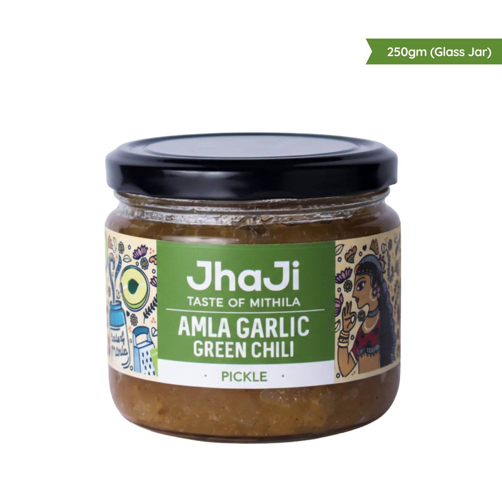 Amla Garlic Green Chili Pickle | Spicy, Fiery & Tangy Winter Favourite