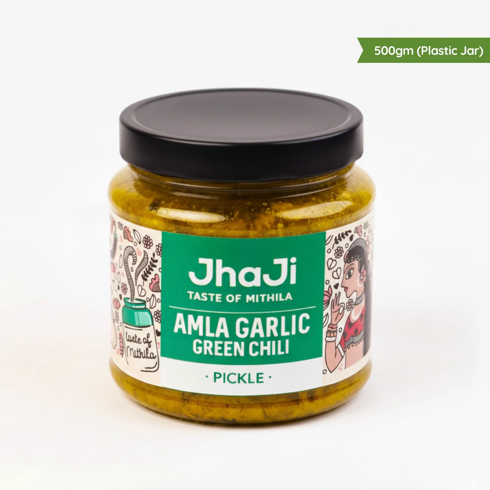 Amla Garlic Green Chili Pickle | Spicy, Fiery & Tangy Winter Favourite
