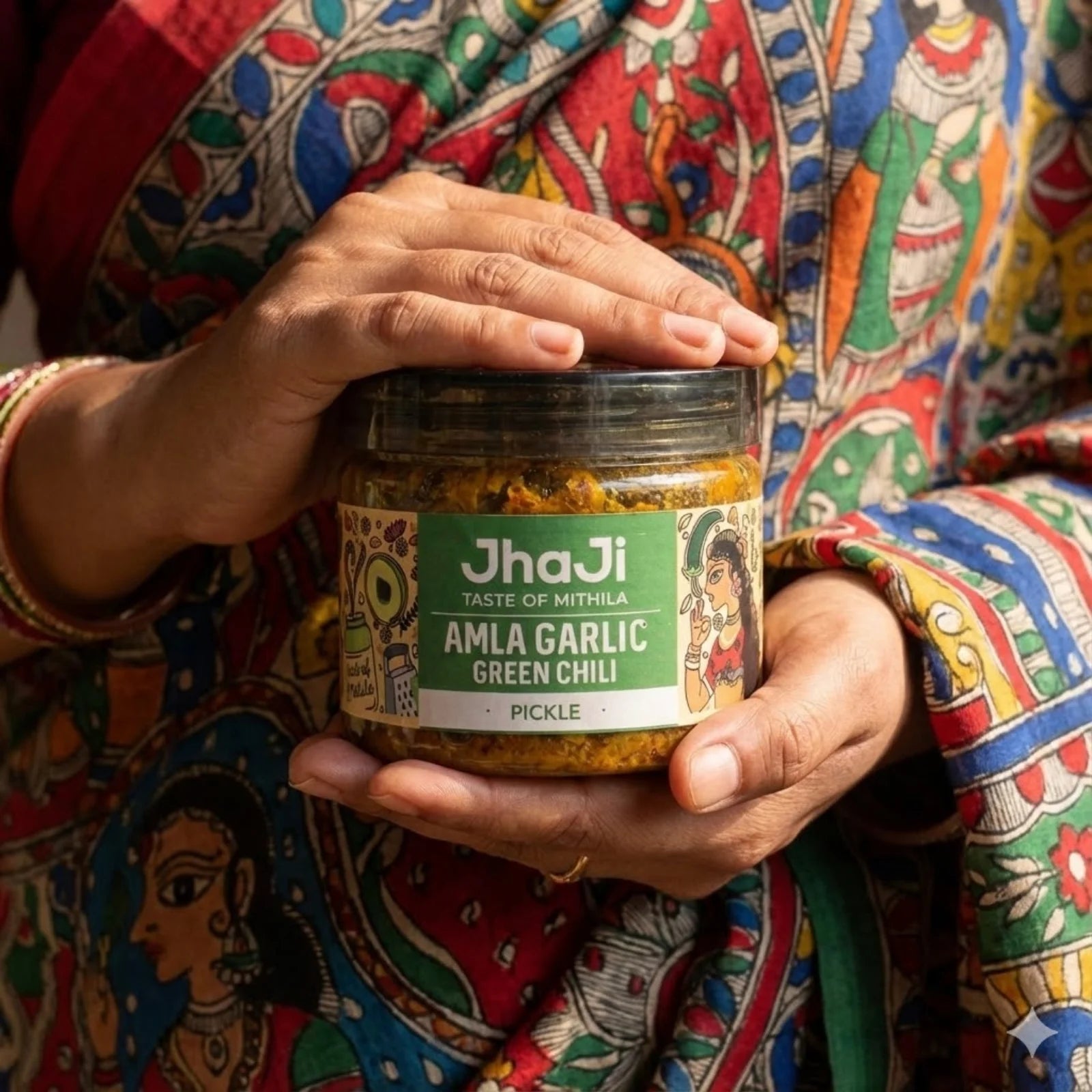 Amla Garlic Green Chili Pickle | Spicy, Fiery & Tangy Winter Favourite