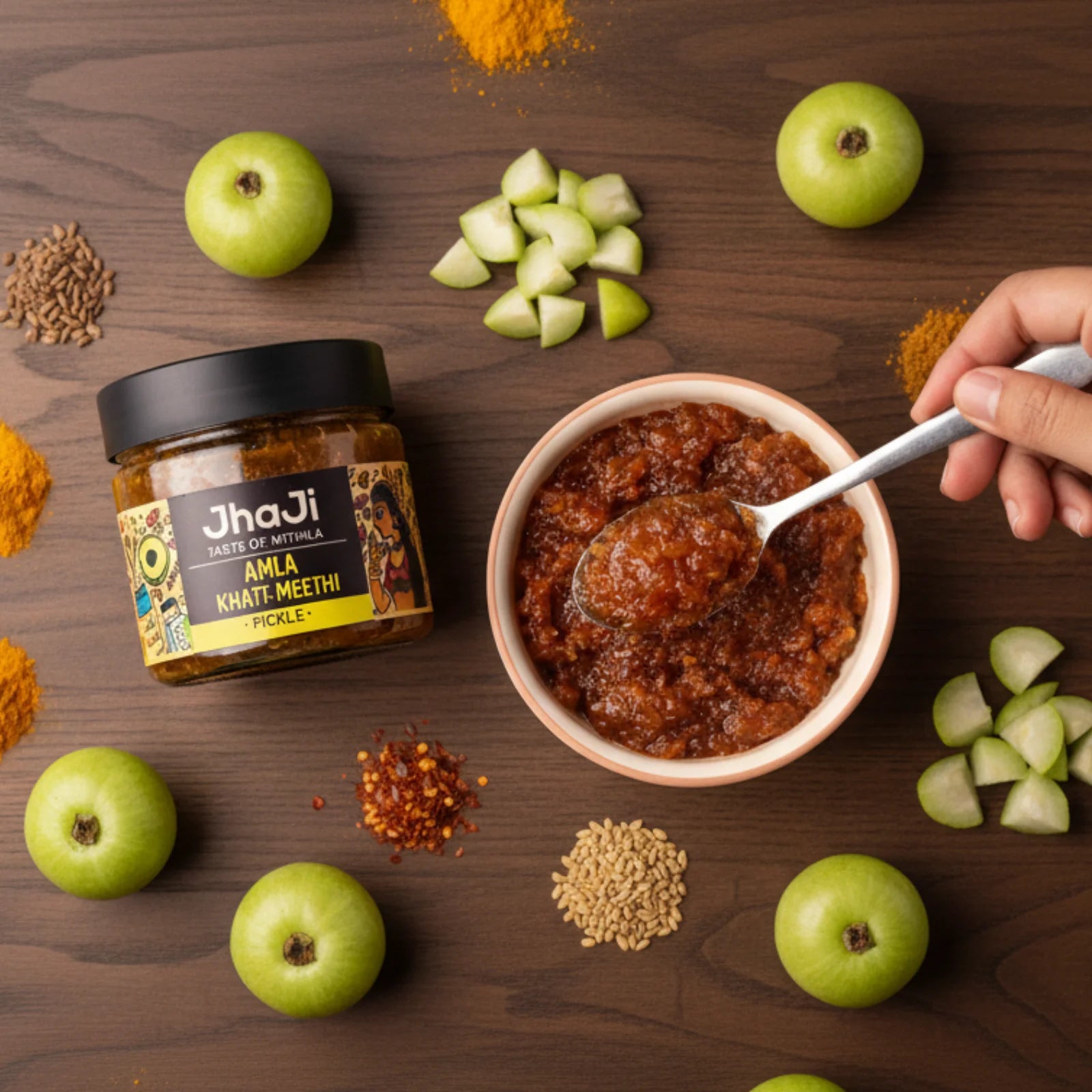 Sweet & Tangy Amla (Indian Gooseberry) Pickle | अमला का खट्टा मीठा अचार (250 gm Jars)