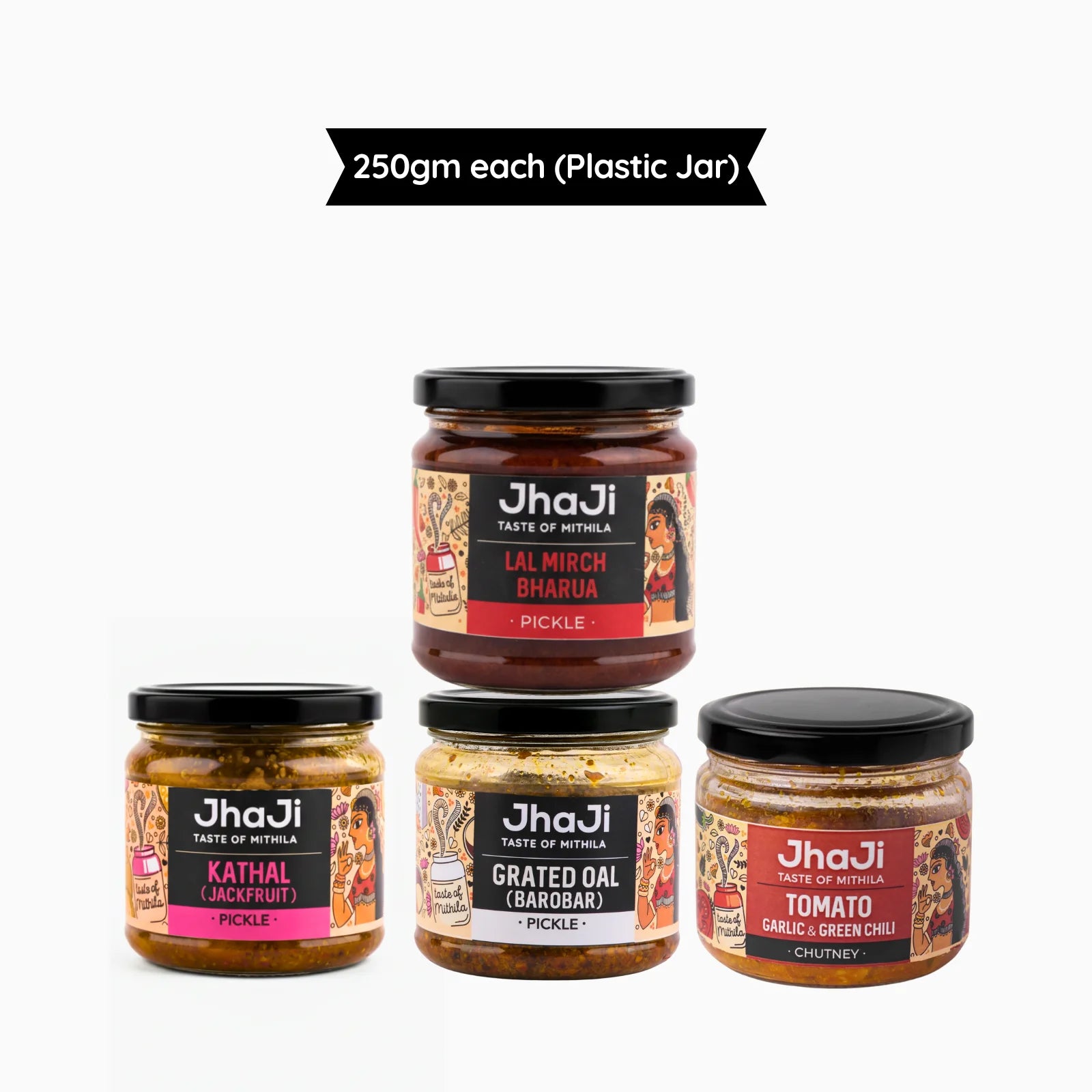 JhaJi Store bestselling winter pickle combo in 250g plastic jar