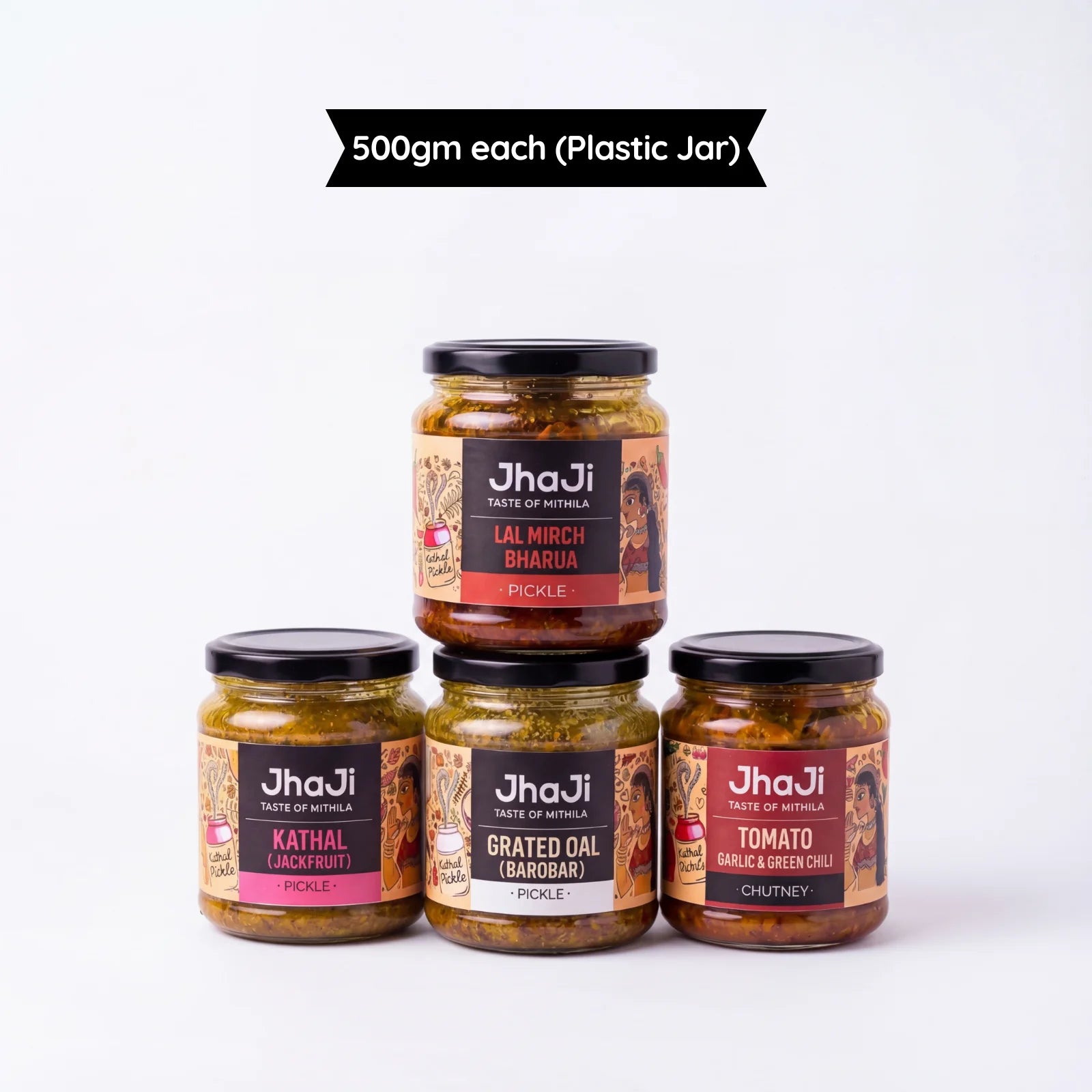 JhaJi Store bestselling winter pickle combo in 500g plastic jar