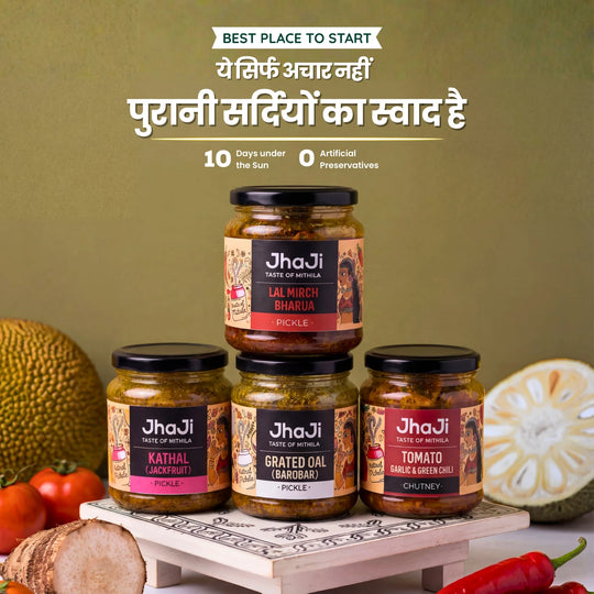 JhaJi Store bestselling winter pickle combo set with multiple jar sizes