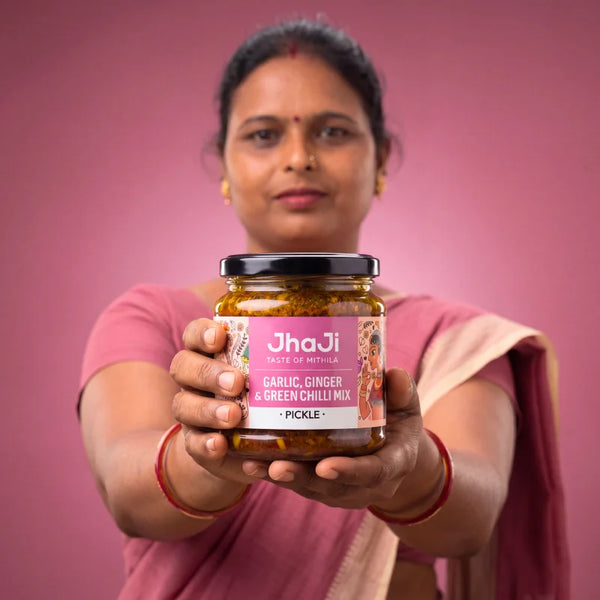 Garlic, Ginger, Chilli Mix Pickle | Lahsun Adrak Mirch Ka Achar