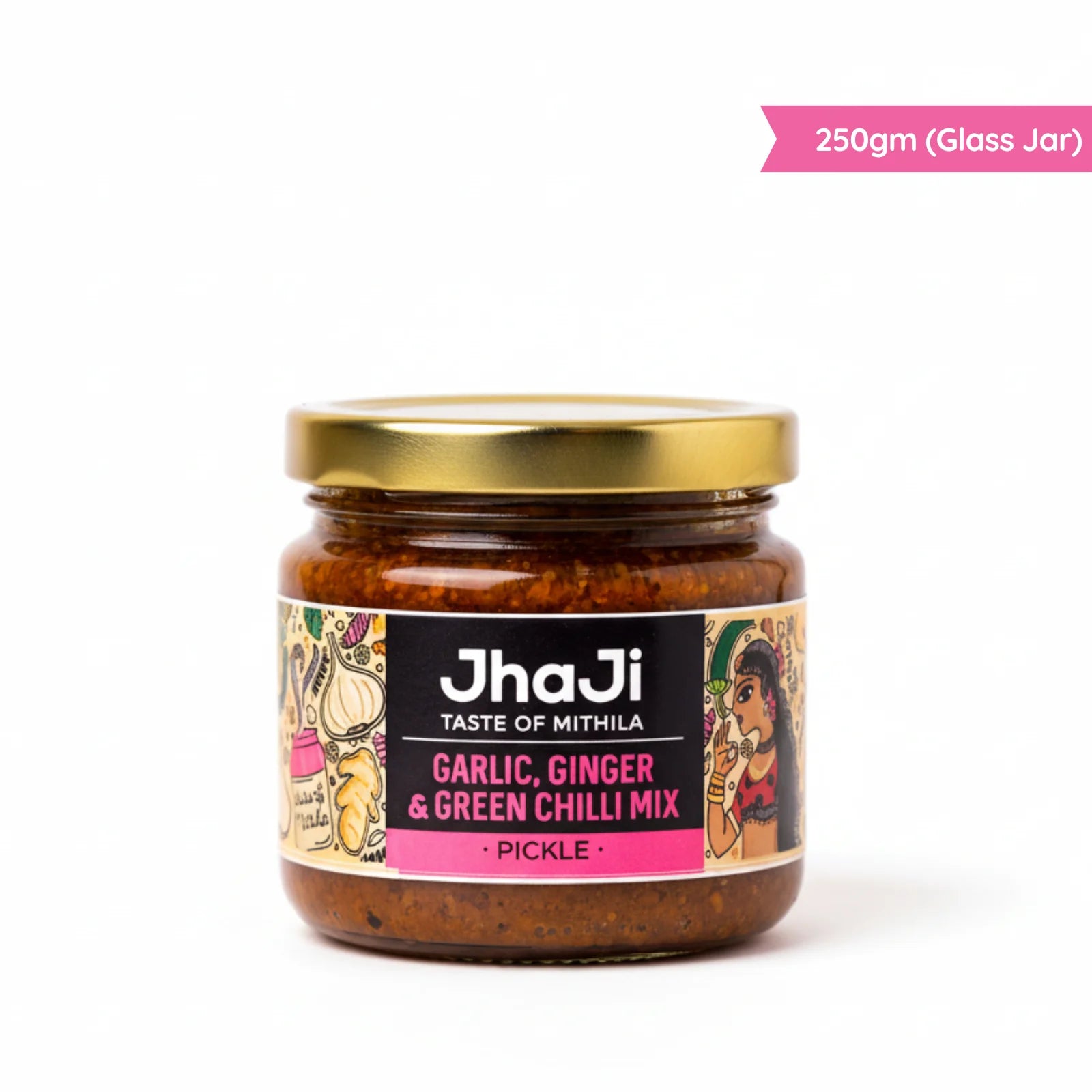 Buy Ginger Garlic Green Chilli Mixed Pickle Online at JhaJi Store
