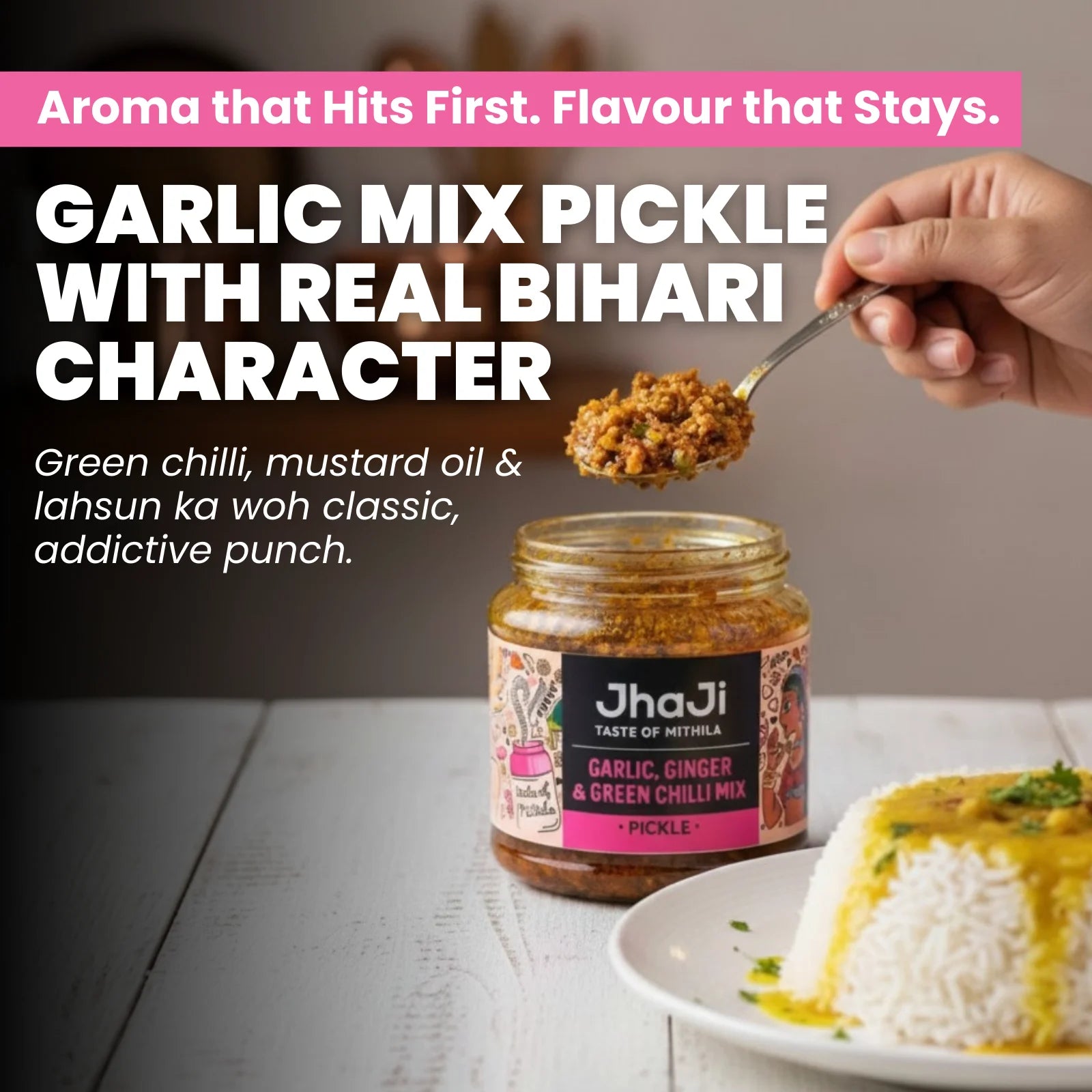 Garlic, Ginger, Chilli Mix Pickle | Lahsun Adrak Mirch Ka Achar