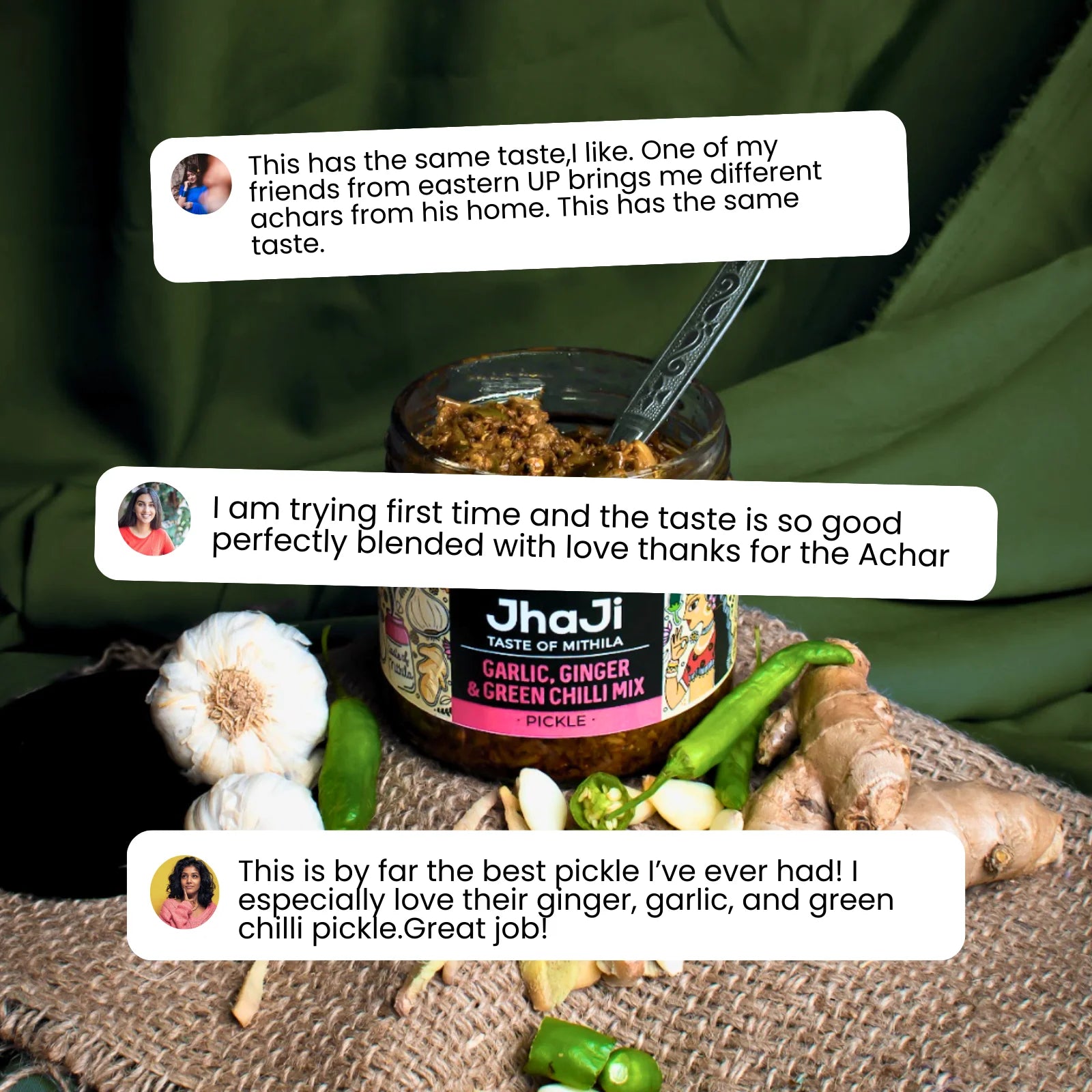 Garlic, Ginger, Chilli Mix Pickle | Lahsun Adrak Mirch Ka Achar