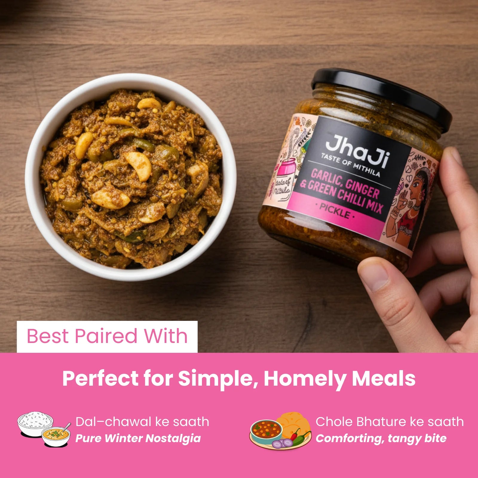 Garlic, Ginger, Chilli Mix Pickle | Lahsun Adrak Mirch Ka Achar