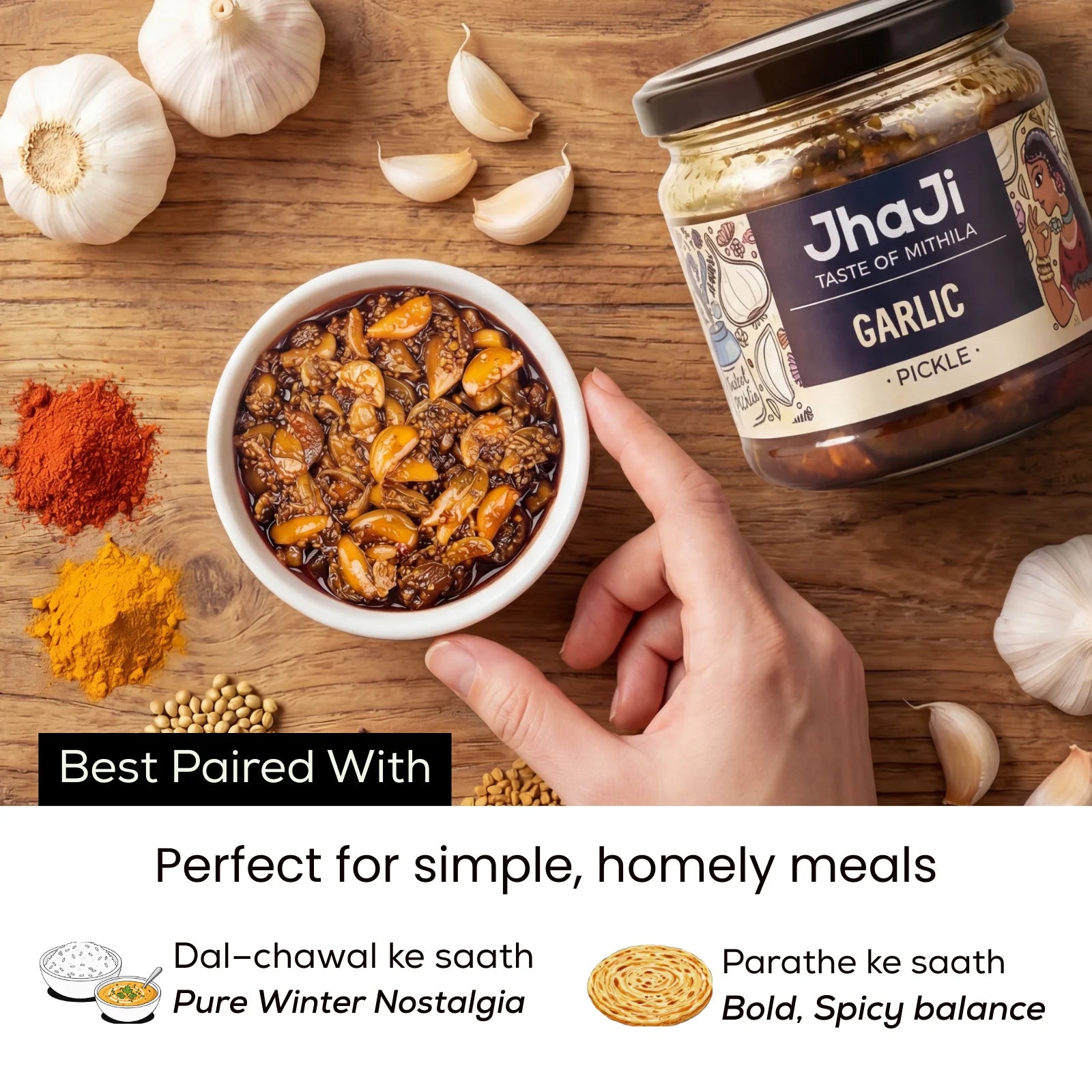 Garlic Pickle 250g Jar | Gota Lahsun ka Achar