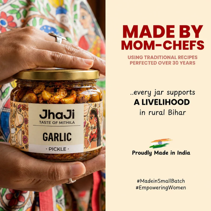 Gota Lahsun ka Achar | Whole Garlic Pickle