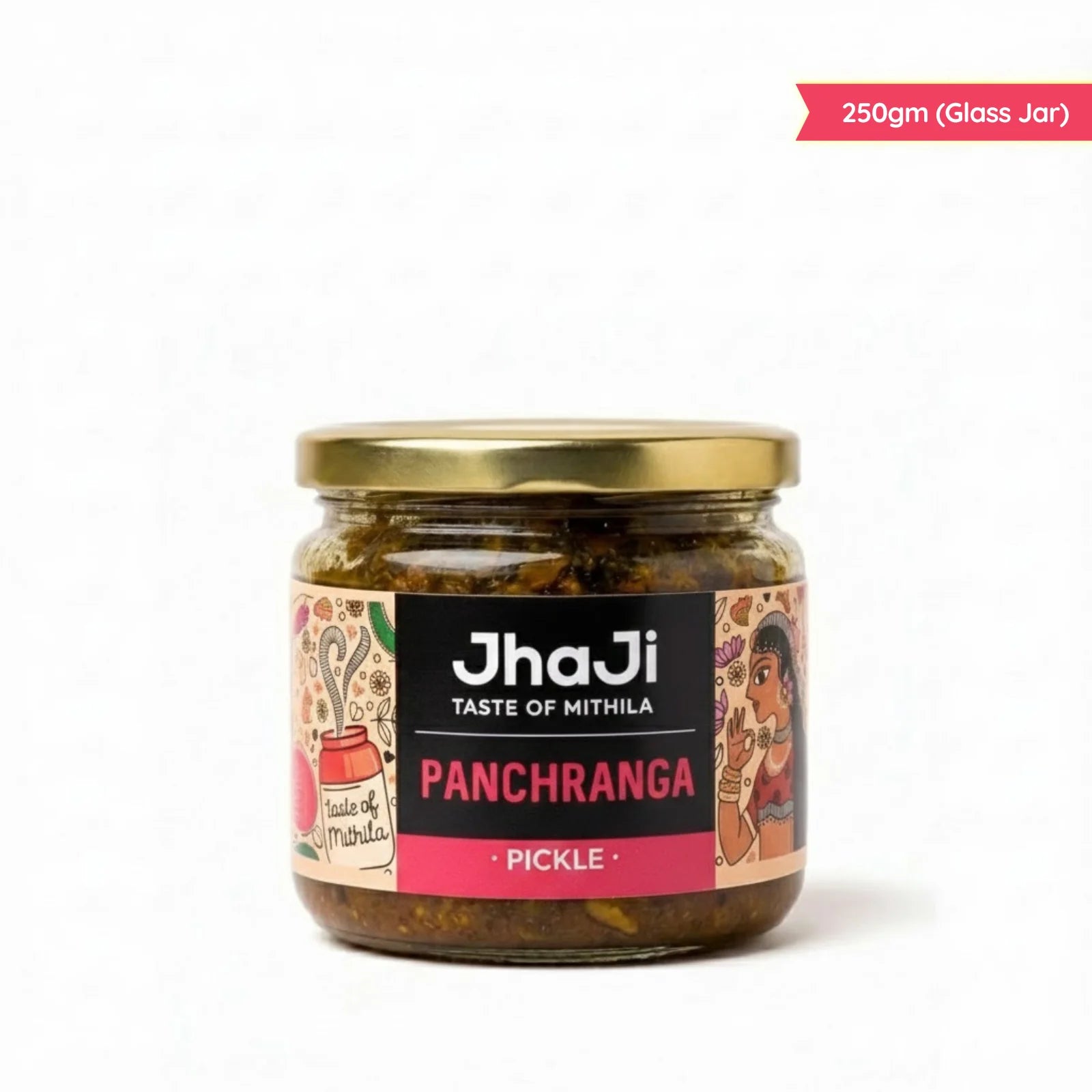 Panchranga Pickle, Gobi, Gajar, Adrak, Hari Mirch, Shalgam Mix Pickle | पंचरंगा मिक्स्ड अचार  (250/500 gm Jars)