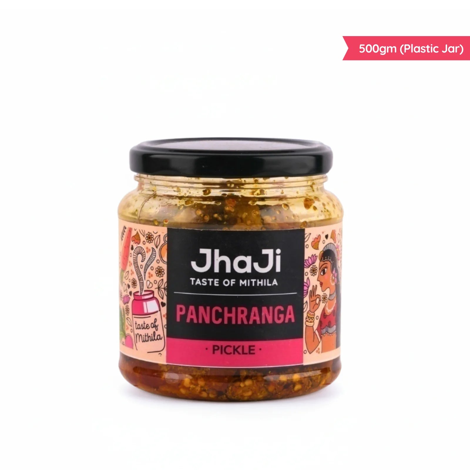 Panchranga Pickle, Gobi, Gajar, Adrak, Hari Mirch, Shalgam Mix Pickle | पंचरंगा मिक्स्ड अचार  (250/500 gm Jars)