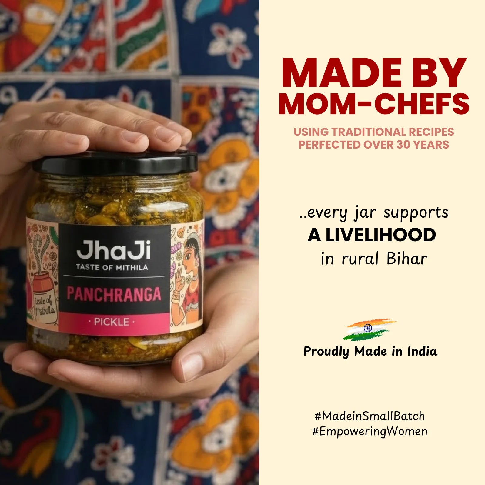 Panchranga Pickle, Gobi, Gajar, Adrak, Hari Mirch, Shalgam Mix Pickle | पंचरंगा मिक्स्ड अचार  (250/500 gm Jars)