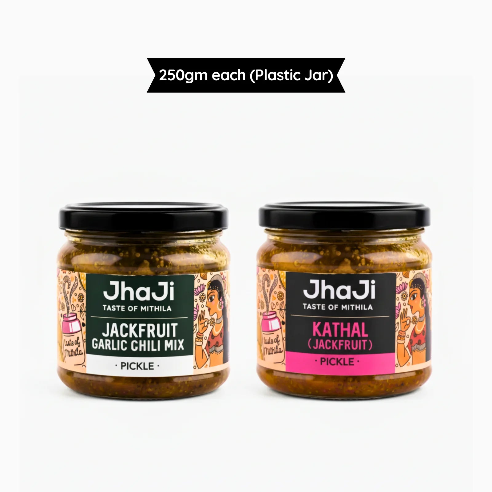Jackfruit Pickle Combo – 2 Flavors (Classic Kathal & Garlic Chilli Mix)
