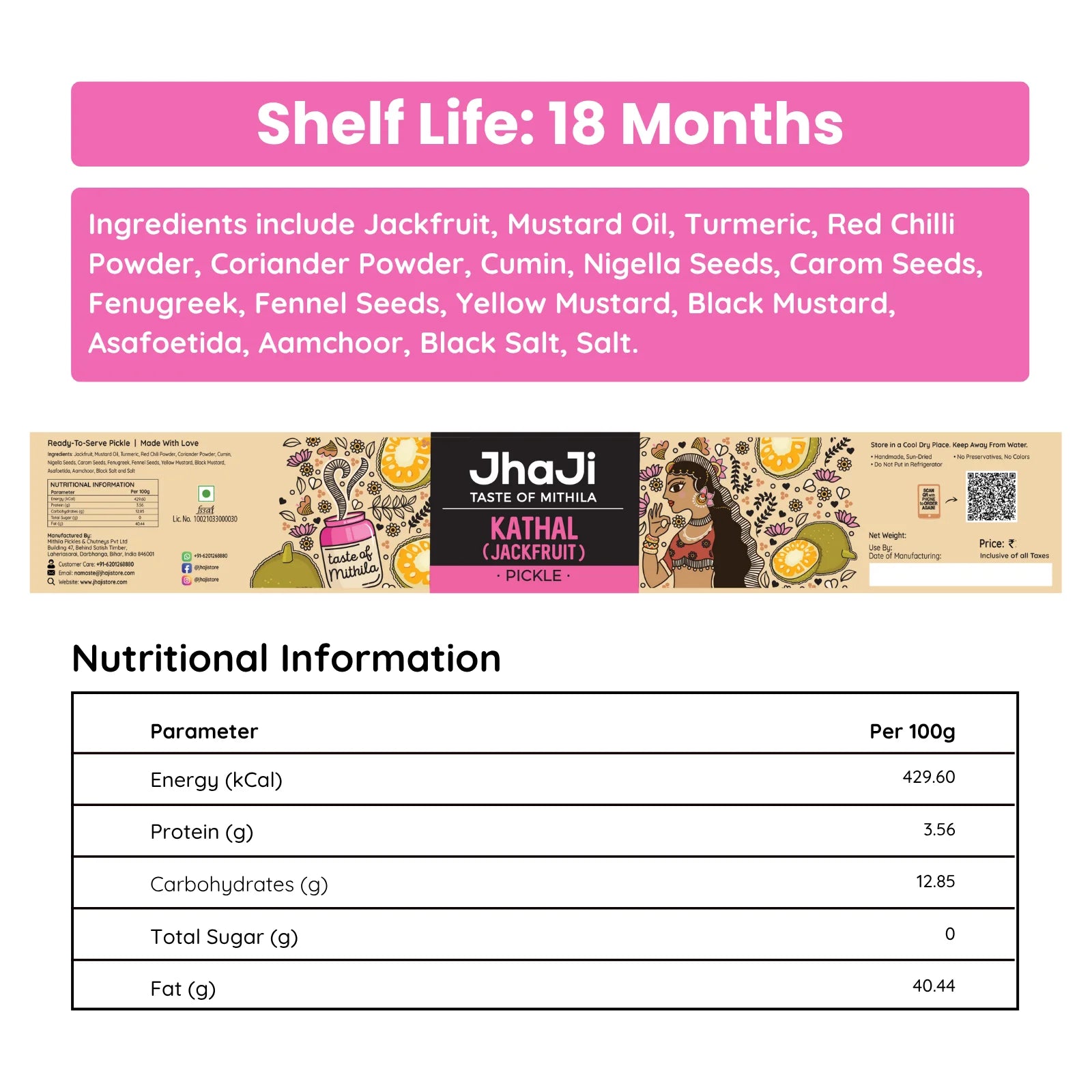 Jackfruit Pickle | Kathal ka Achaar