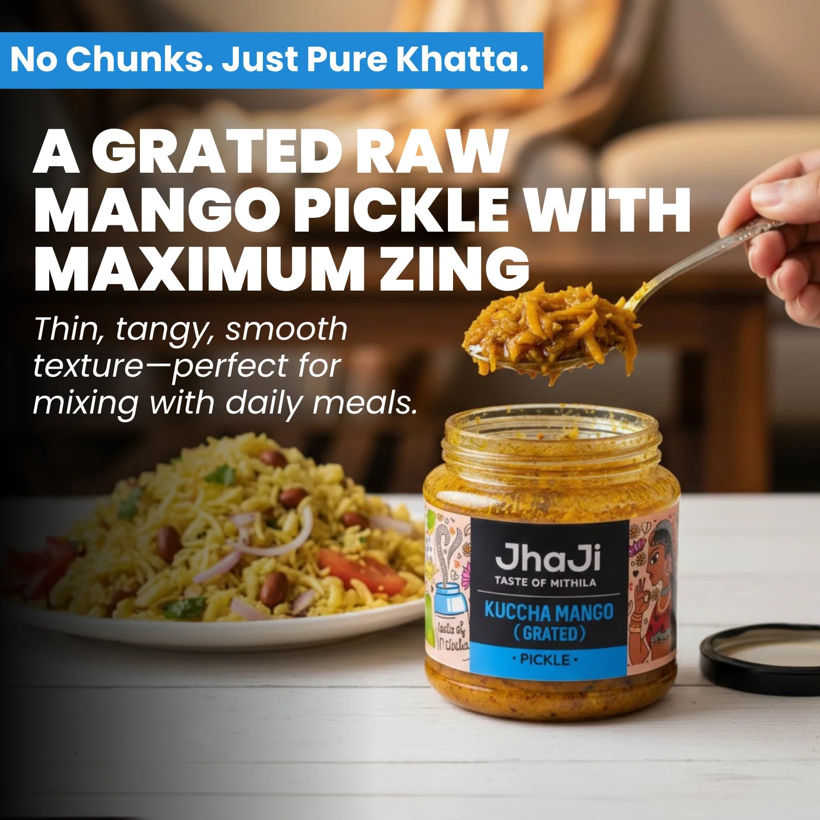 Kuccha Mango (Grated Mango) Pickle | Kaddukash Aam Ka Achar