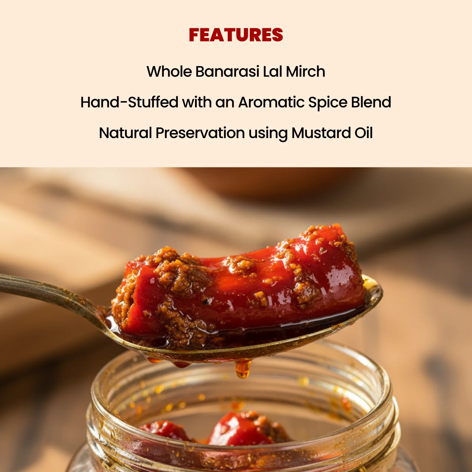 Lal Mirch ka Bharua Achar | Stuffed Red Chilli Pickle