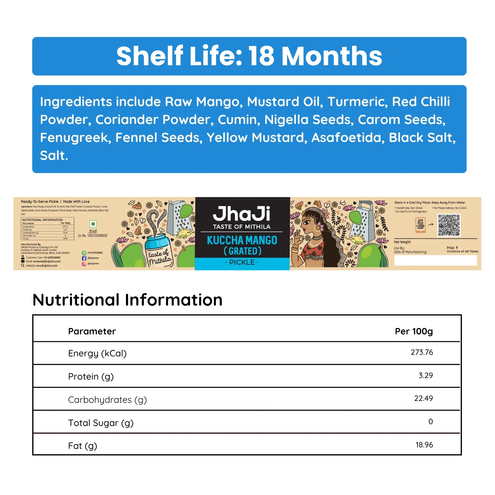 Kuccha Mango (Grated Mango) Pickle | Kaddukash Aam Ka Achar