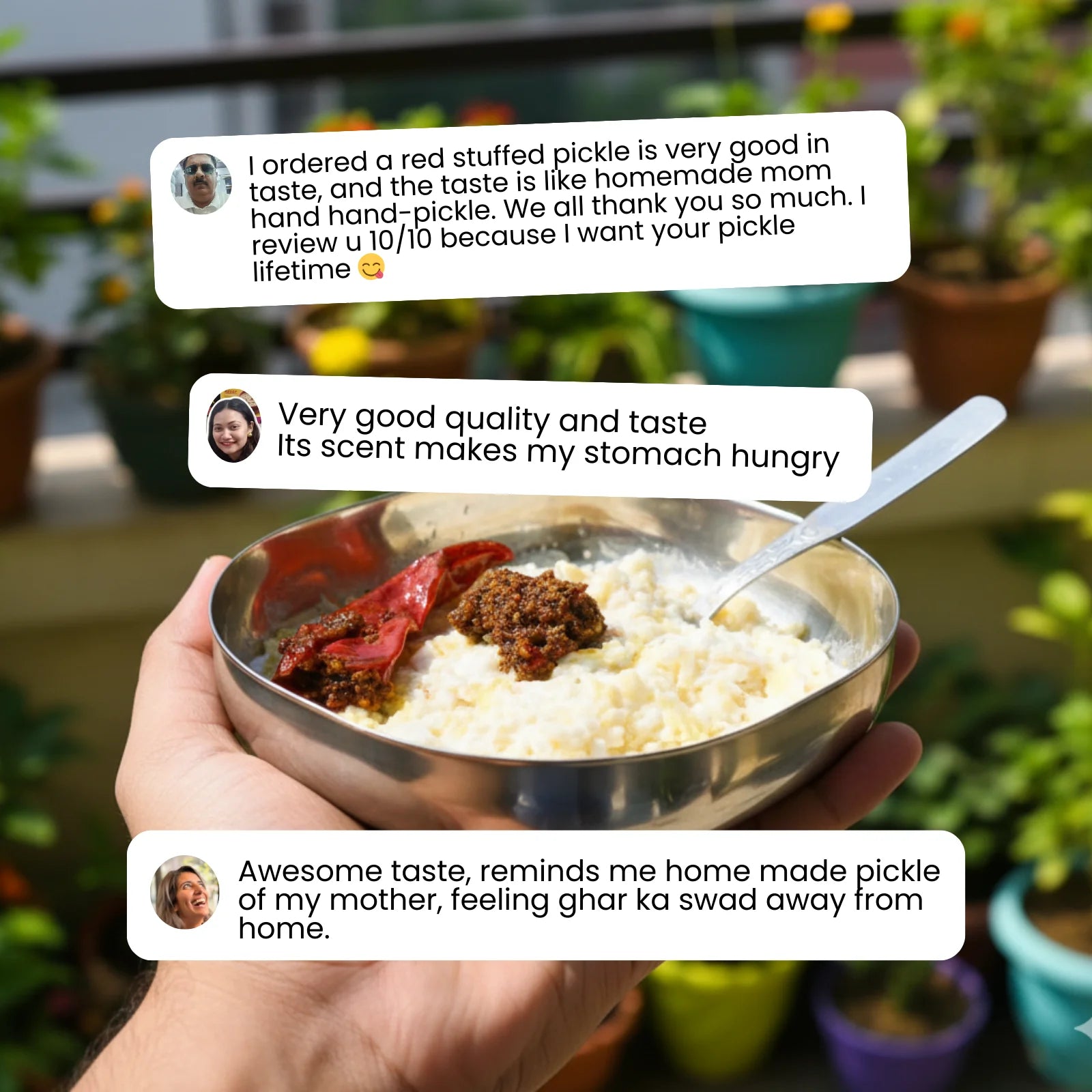 Customer review for JhaJi Store lal mirch achar bestseller pickle