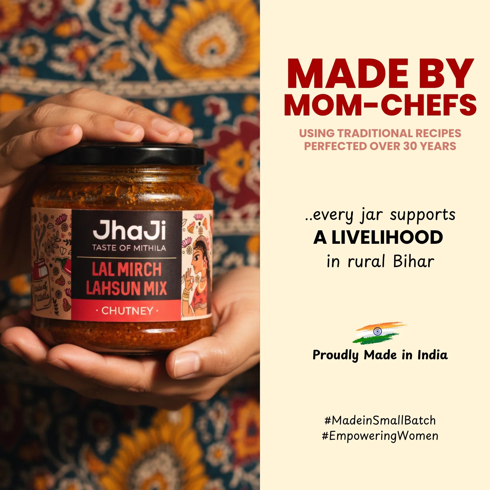 Lal Mirch Lahsun Chutney | लाल मिर्च लहसुन चटनी (250/500 gm Jars)