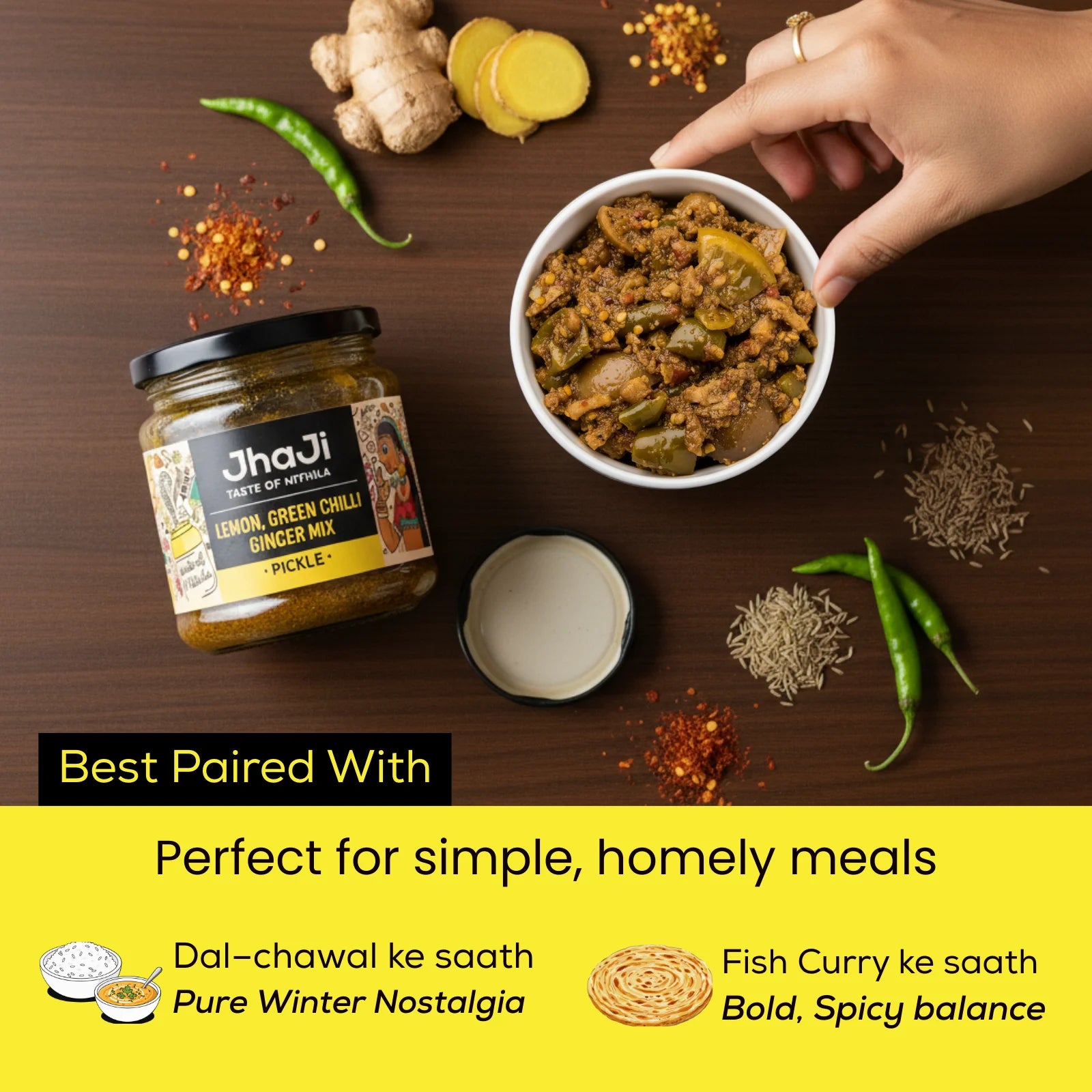 Lemon, Ginger, Chilli Mix Pickle | Neembu Adrak Mirch ka Khatta Achar