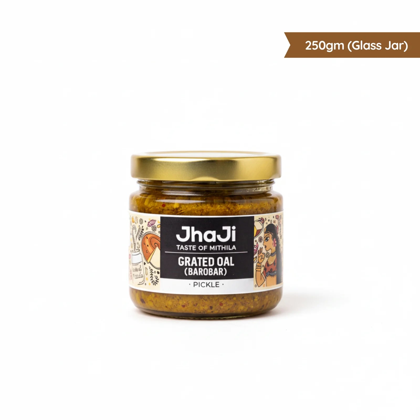 Oal Ginger Green Chili Mix Pickle | ओल बरोबरा | Grated (कद्दूकश) Oal (Suran/Jimikand) Pickle