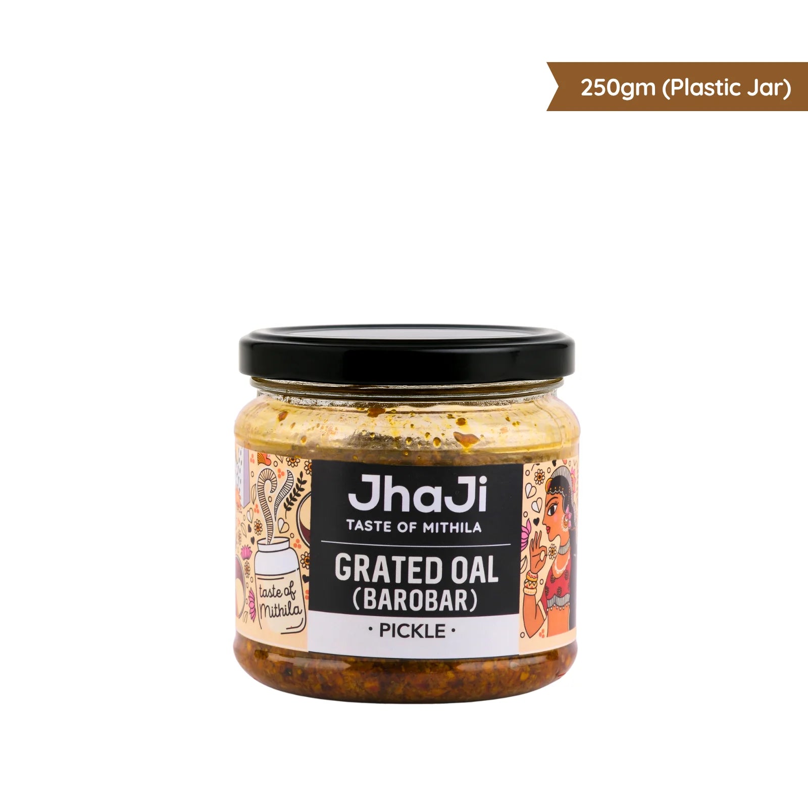 Oal Ginger Green Chili Mix Pickle | ओल बरोबरा | Grated (कद्दूकश) Oal (Suran/Jimikand) Pickle