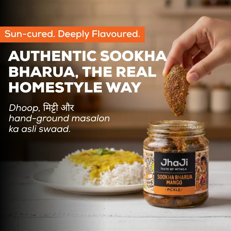 Aam ka Sookha Bharua Achar | Dry Stuffed Mango Pickle