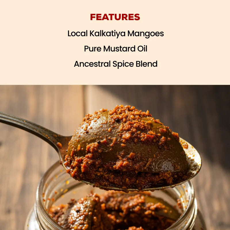 Aam ka Sookha Bharua Achar | Dry Stuffed Mango Pickle