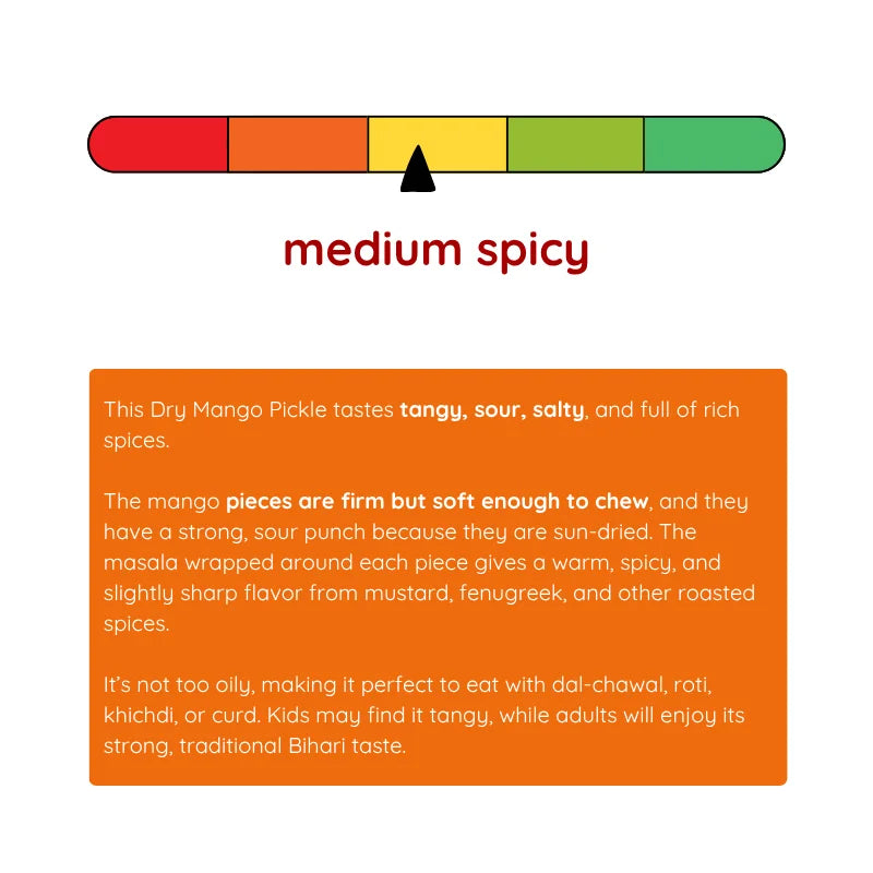 Aam ka Sookha Bharua Achar | Dry Stuffed Mango Pickle