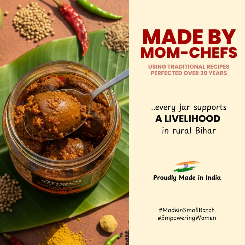 Aam ka Sookha Bharua Achar | Dry Stuffed Mango Pickle