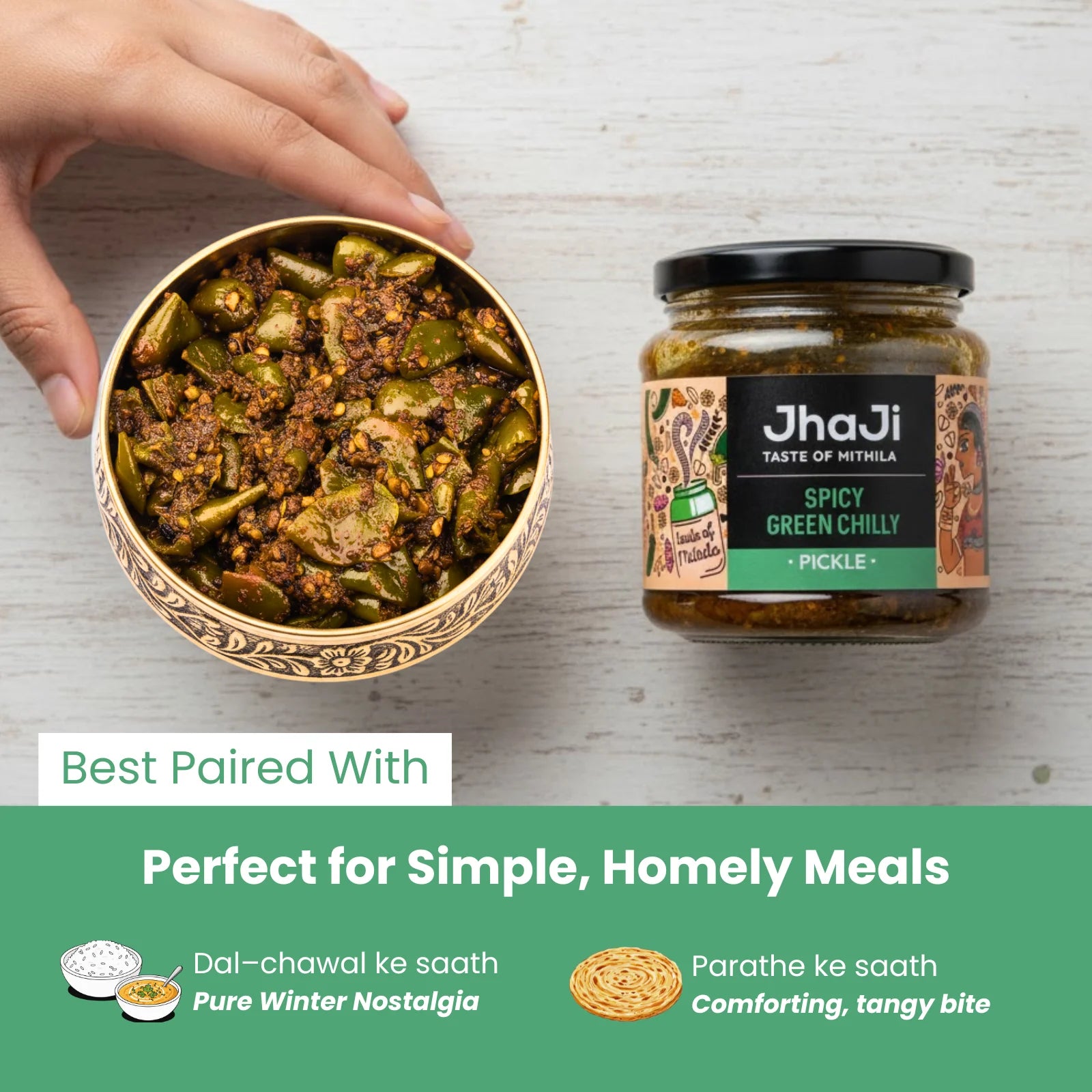 Spicy Green Chilli Pickle | Hari Mirch ka Teekha Achar