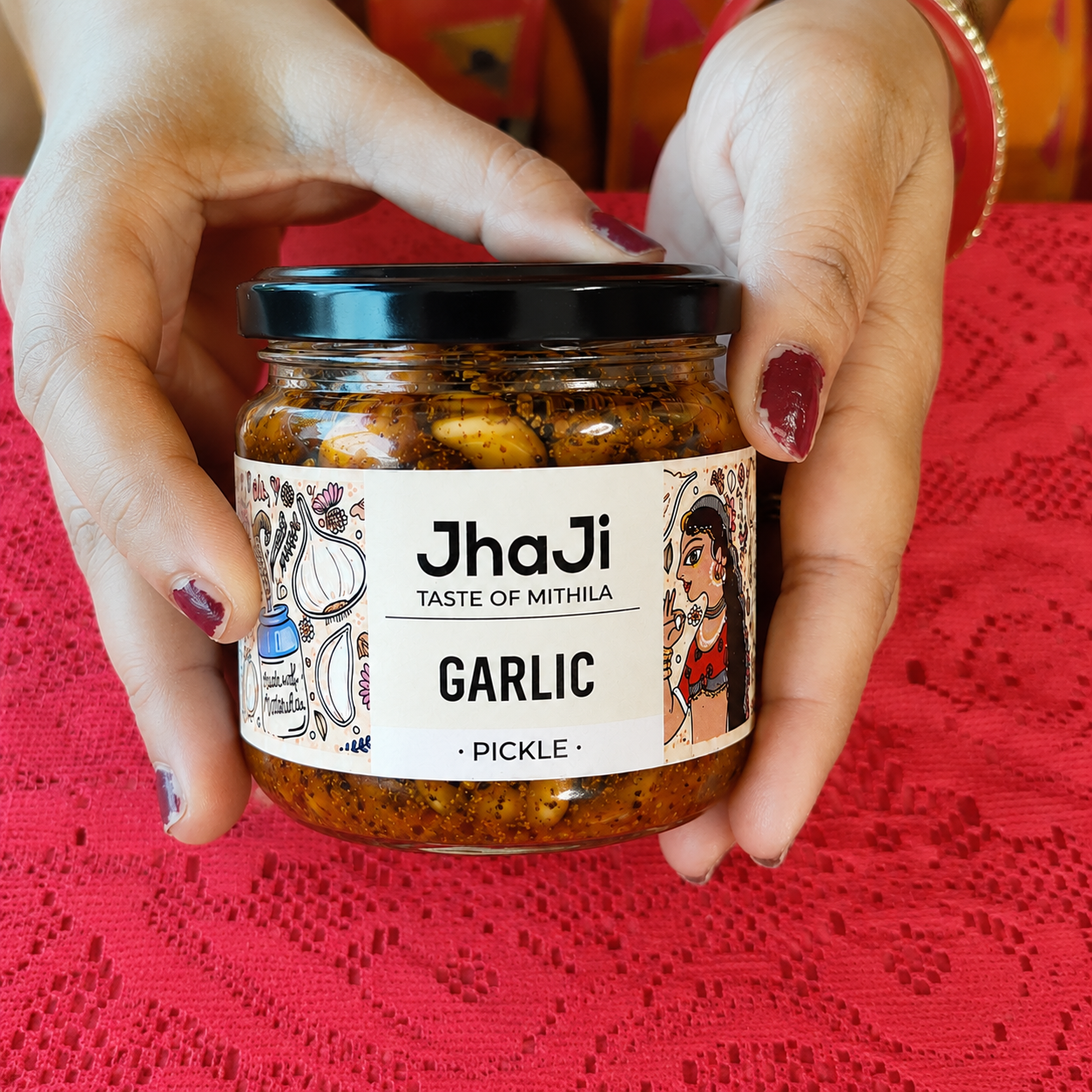 Gota Lahsun ka Achar | Whole Garlic Pickle