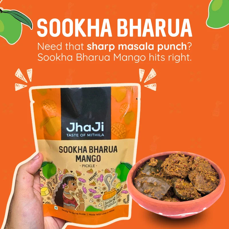 Sanjay’s Favorite Pickles from Bihar | Mango & Jackfruit | 3 x 150g Packs