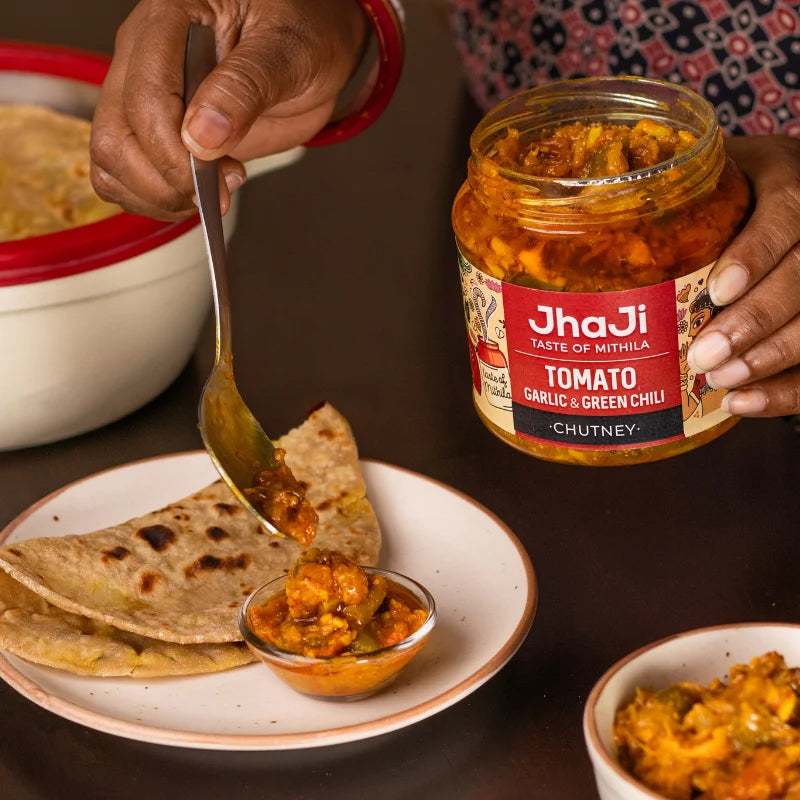 Tomato Garlic Chutney | Spicy Bihari Homemade Tamatar Chatni