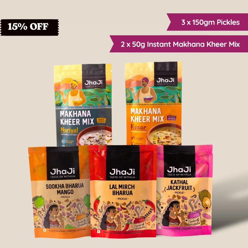 Uma’s Favorite Homemade Pickles | Mango, Red Chilli, Jackfruit | 3 x 150g