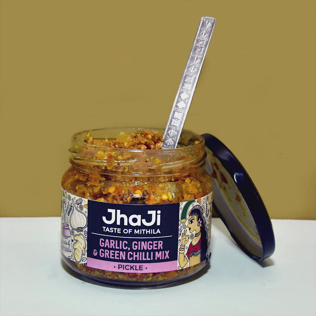 Garlic, Ginger, Chilli Mix Pickle | Lahsun Adrak Mirch Ka Achar