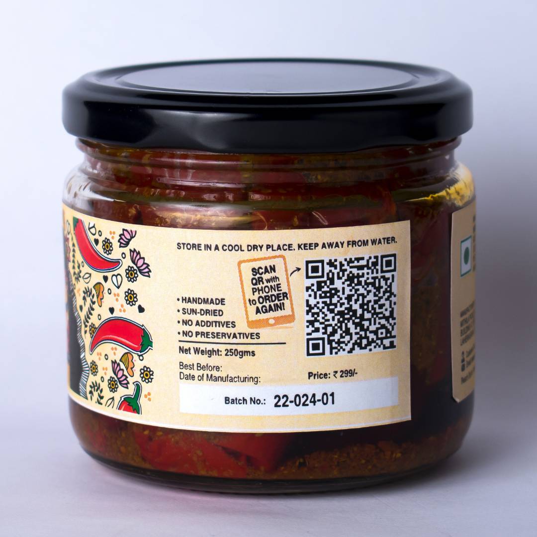 Combo Pack of 2 Pickles | Lal Mirch Bharua & Mithila Special Mango Pickle