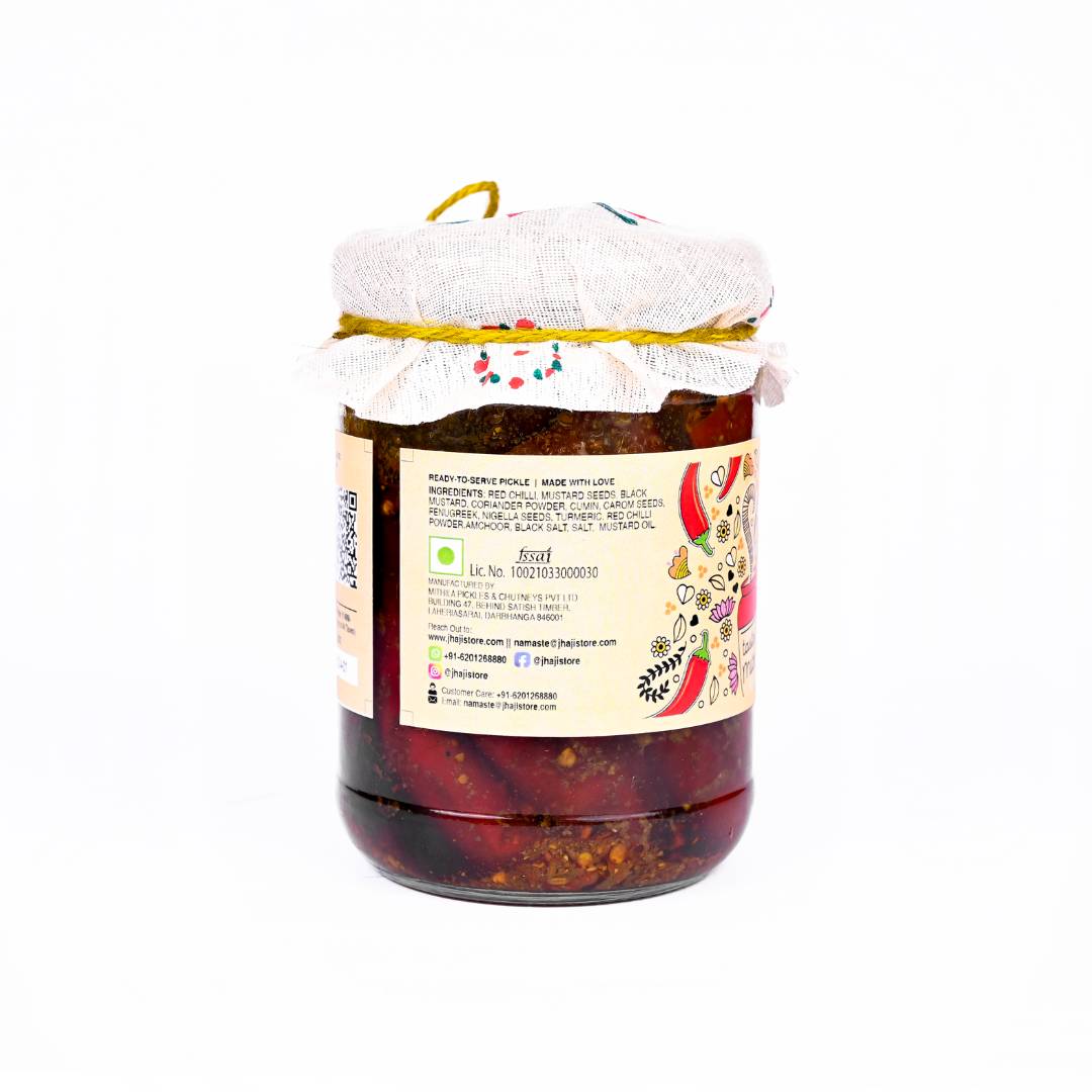 Combo Pack of 2 Pickles | Lal Mirch Bharua & Mithila Special Mango Pickle