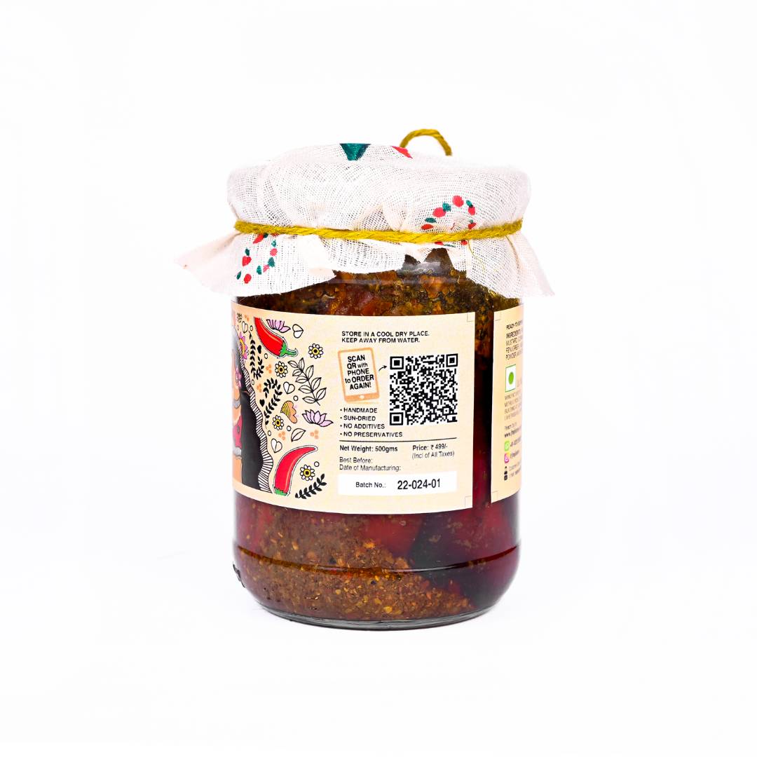 Combo Pack of 2 Pickles | Lal Mirch Bharua & Mithila Special Mango Pickle